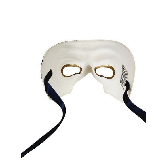 Vintage Long Nose 24kt Gold Sheet Music Venezia Italy Masquerade Face Mask - Picture 9 of 11